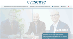 Desktop Screenshot of eyesense.com