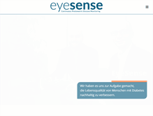 Tablet Screenshot of eyesense.com